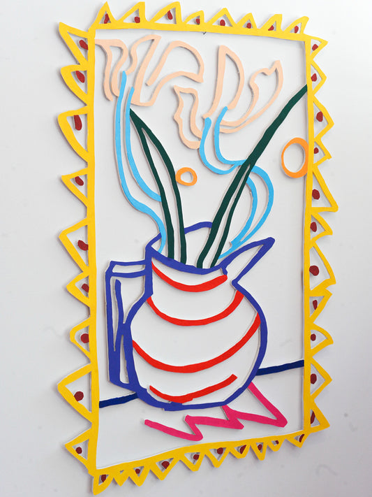 Purple Jug in Yellow