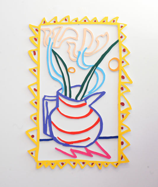 Purple Jug in Yellow