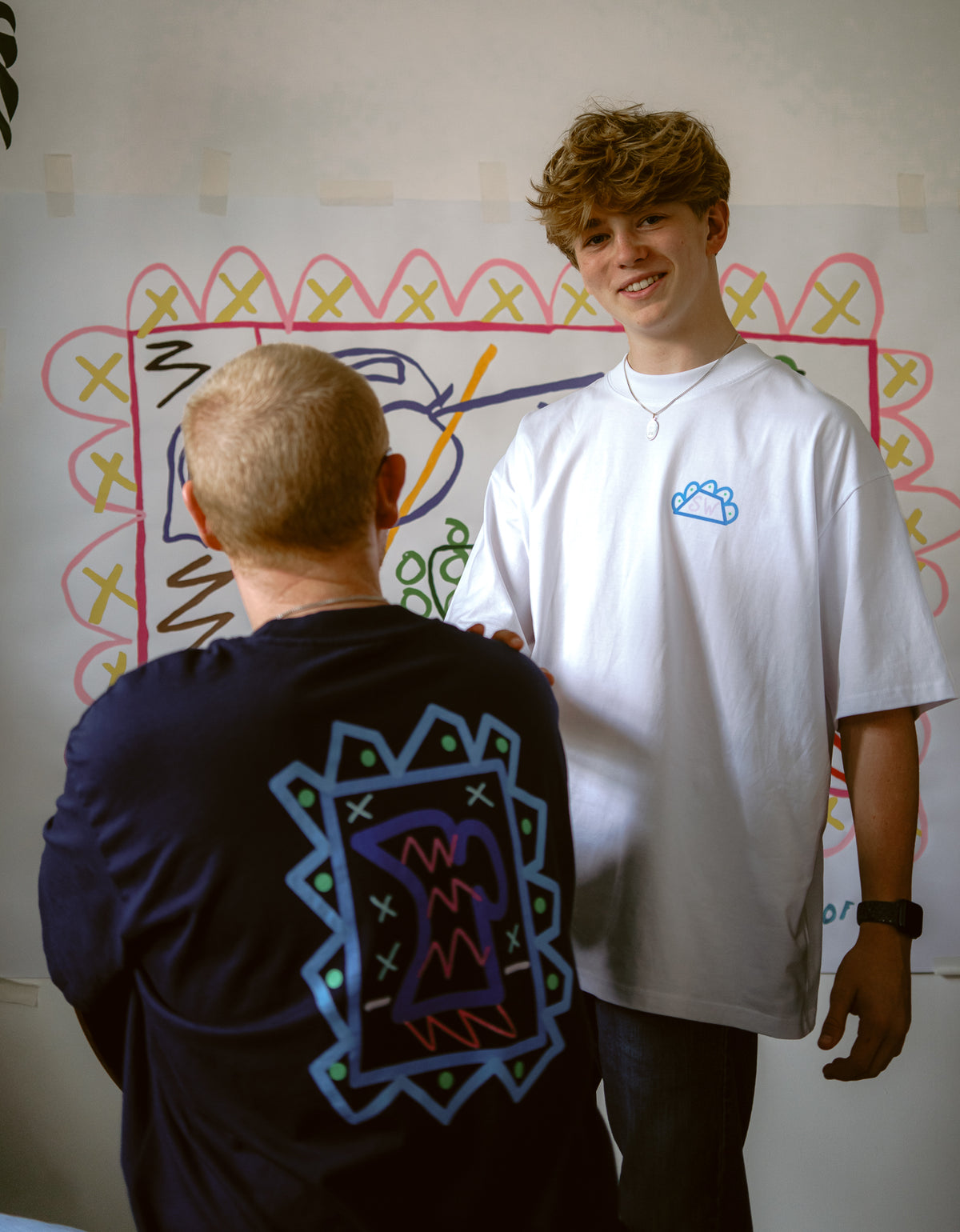 Sam Wadsworth Blue Jug unisex t-shirt (white)