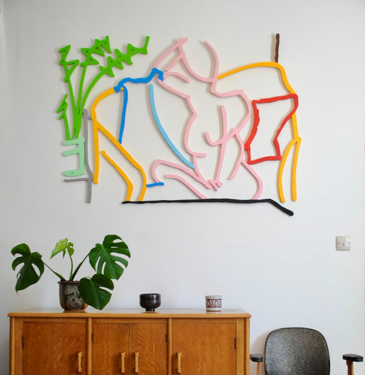Seated Nude in Pink