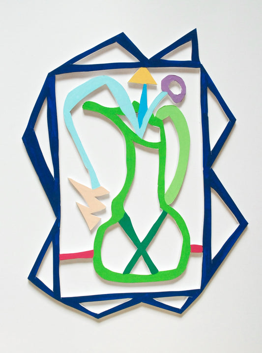 Green Jug with Amaranthus