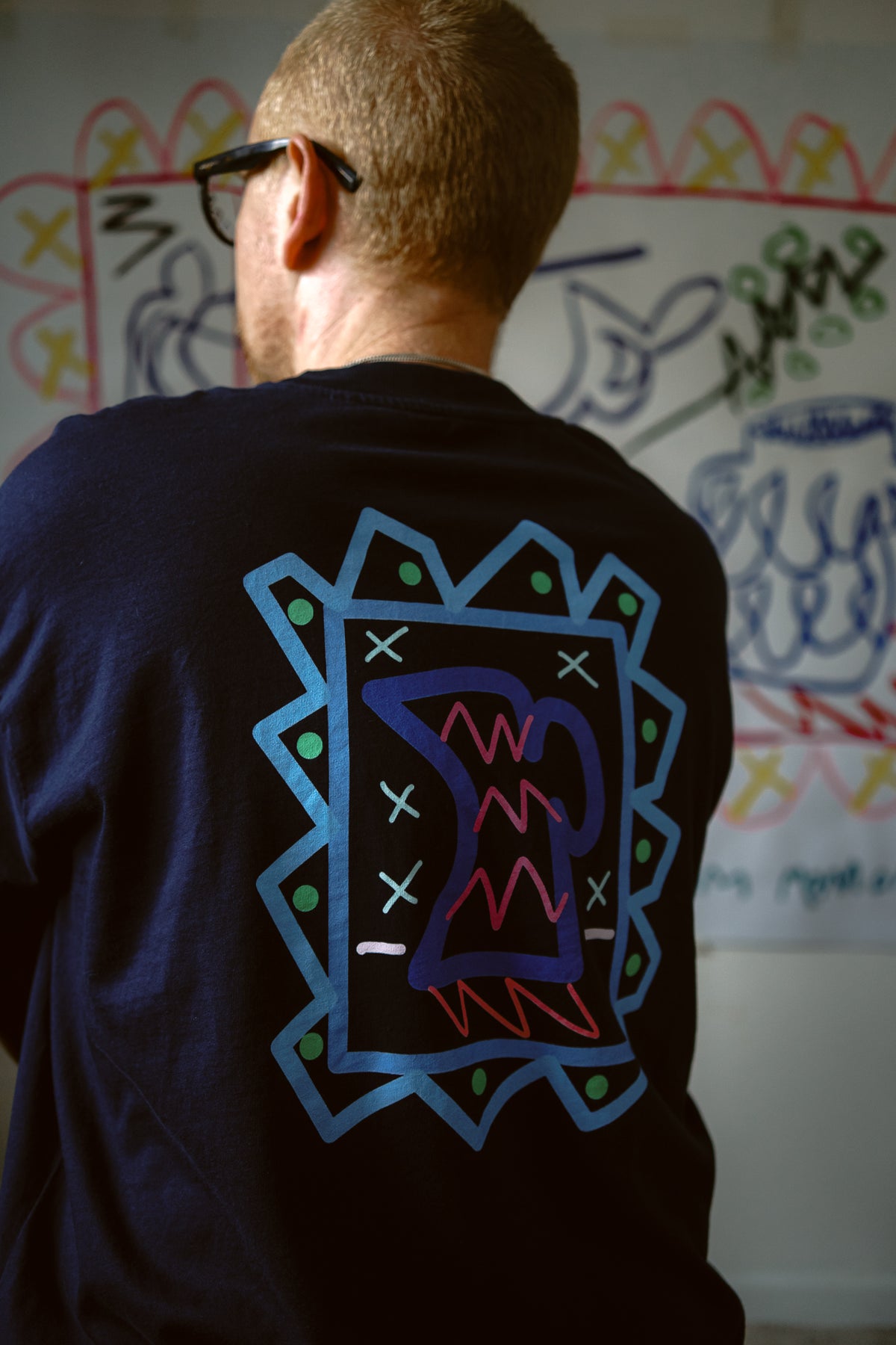 Sam Wadsworth Blue Jug unisex t-shirt (blue)