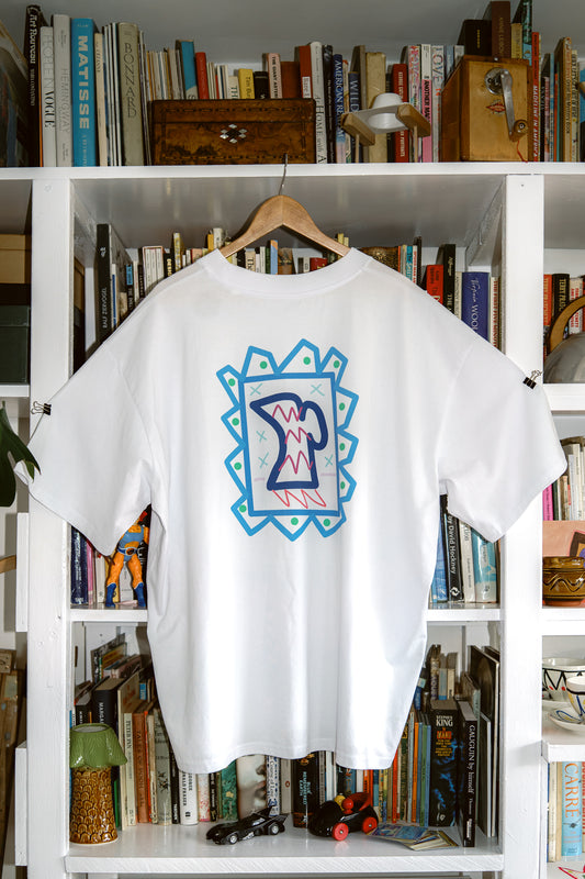 Sam Wadsworth Blue Jug unisex t-shirt (white)