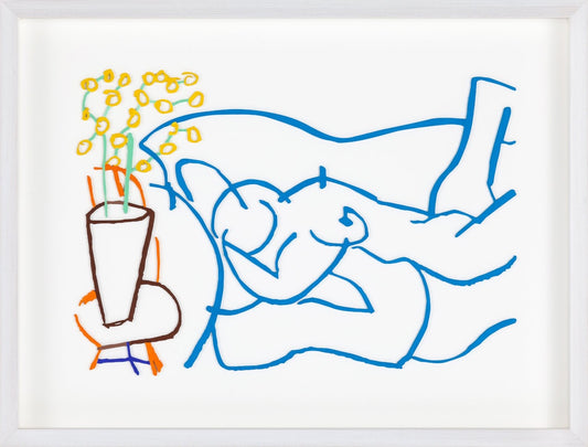 Blue Nude on Sofa